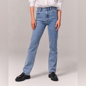 Abercrombie & Fitch Ultra High Rise 90s Straight Denim